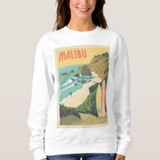 Malibu, Kalifornien Sweatshirt (Vorderseite)