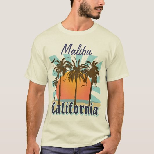 Malibu Kalifornien T-Shirt (Vorderseite)