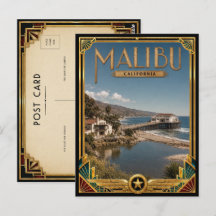 Malibu Kalifornien Vintage Art Deco Golden Age