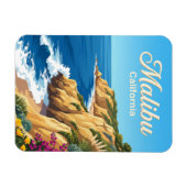 Malibu-Küste Kalifornien Magnet (Horizontal)