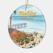 Malibu Los Angles California Ornament (Links)