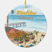 Malibu Los Angles California Ornament (Hinten)
