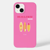 Malibu, Malibu Beach, Kalifornien, Preppy, Pink Case-Mate iPhone Hülle (Rückseite)