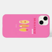 Malibu, Malibu Beach, Kalifornien, Preppy, Pink Case-Mate iPhone Hülle (Rückseite (Horizontal))
