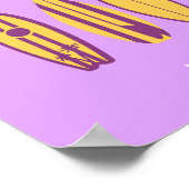 Malibu, Malibu Beach, Preppy, Preppy Girl, Lila Poster (Ecke)