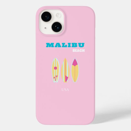 Malibu, Malibu Beach, Preppy, Preppy Girl, Pink Case-Mate iPhone Hülle (Rückseite)