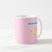 Malibu, Malibu Beach, Preppy, Preppy Girl, Pink Kaffeetasse (VorderseiteRechts)