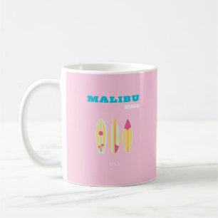 Malibu, Malibu Beach, Preppy, Preppy Girl, Pink Kaffeetasse