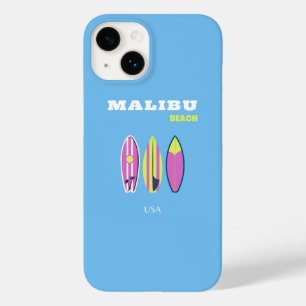 Malibu, Malibu Beach, Tropical, Preppy, Blue Case-Mate iPhone 14 Hülle