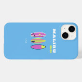 Malibu, Malibu Beach, Tropical, Preppy, Blue Case-Mate iPhone Hülle (Rückseite (Horizontal))