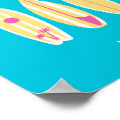 Malibu, Malibu Beach, Tropical, Preppy, Preppy Art Poster (Ecke)