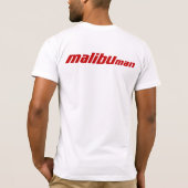 Malibu-Mann-Rot T-Shirt (Rückseite)