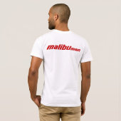 Malibu-Mann-Rot T-Shirt (Schwarz voll)