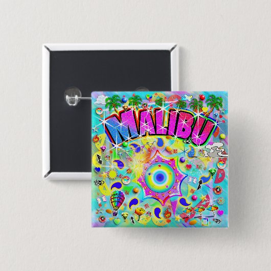 Malibu Mystic Dance Button (Vorne & Hinten)