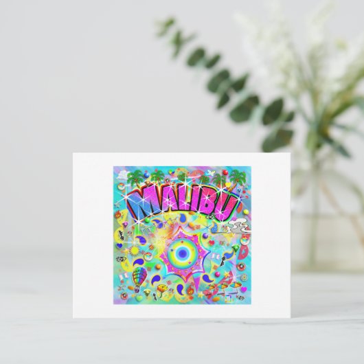 Malibu Mystic Dance Postkarte (Stehend Vorderseite)