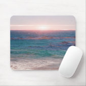 Malibu Ocean Sunset Beach Art Mouse Pad Mousepad (Mit Mouse)