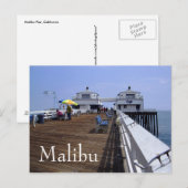 Malibu Pier, kalifornische Postkarte (Vorne/Hinten)