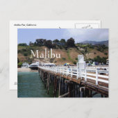Malibu Pier, kalifornische Postkarte (Vorne/Hinten)