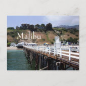 Malibu Pier, kalifornische Postkarte (Vorderseite)