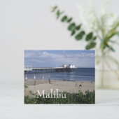 Malibu Pier, kalifornische Postkarte (Stehend Vorderseite)