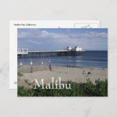 Malibu Pier, kalifornische Postkarte (Vorne/Hinten)