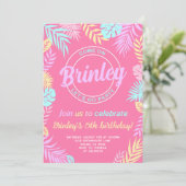Malibu Pink Doll Geburtstagsparty Einladung (Stehend Vorderseite)