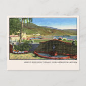 Malibu Postcard Adamson House Pfauenbrunnen Postkarte (Vorderseite)