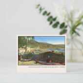 Malibu Postcard Adamson House Pfauenbrunnen Postkarte (Stehend Vorderseite)