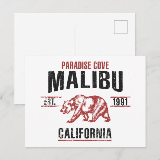 Malibu Postkarte (Vorne/Hinten)