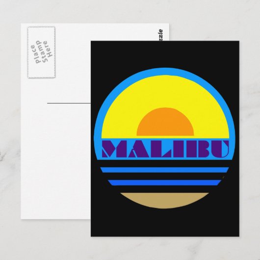 MALIBU POSTKARTE (Vorne/Hinten)