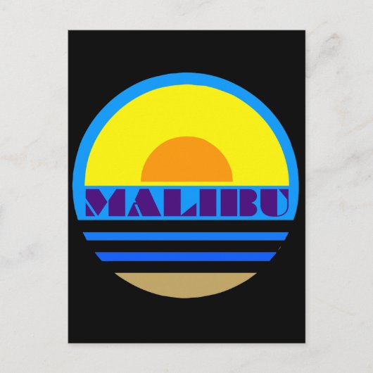 MALIBU POSTKARTE (Vorderseite)