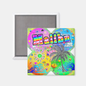 Malibu Quadro Seasons Magnet (Vorderseite/Rückseite)