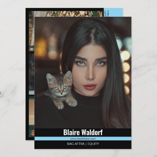 Malibu Ridge 4 | Modellieren von Comp Cards Einladung (Vorne/Hinten)