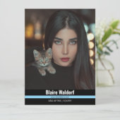 Malibu Ridge 4 | Modellieren von Comp Cards Einladung (Stehend Vorderseite)