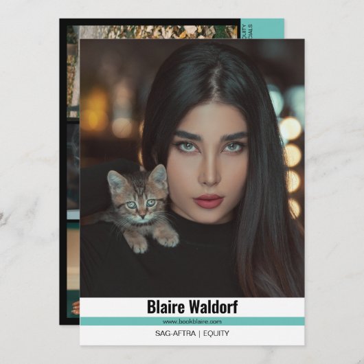 Malibu Ridge 4 | Modellieren von Comp Cards Einladung (Vorne/Hinten)