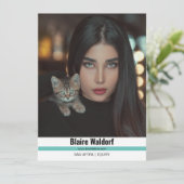 Malibu Ridge 4 | Modellieren von Comp Cards Einladung (Stehend Vorderseite)