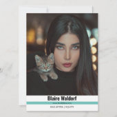 Malibu Ridge 4 | Modellieren von Comp Cards Einladung (Vorderseite)