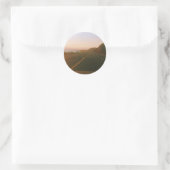 Malibu Roadtrip Runder Aufkleber (Tasche)