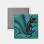 "Malibu Salamander" von Cheryl Daniels Magnet (Vorderseite/Rückseite)