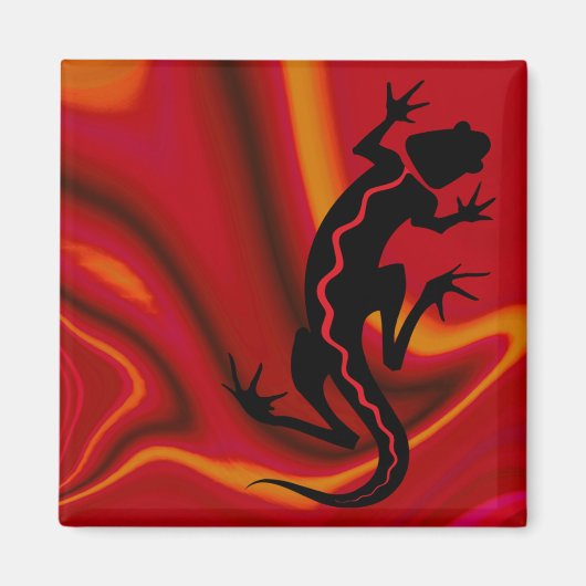 "Malibu Salamander" von Cheryl Daniels Magnet (Vorne)
