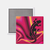 "Malibu Salamander" von Cheryl Daniels Magnet (Vorderseite/Rückseite)