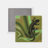 "Malibu Salamander" von Cheryl Daniels Magnet (Vorderseite/Rückseite)