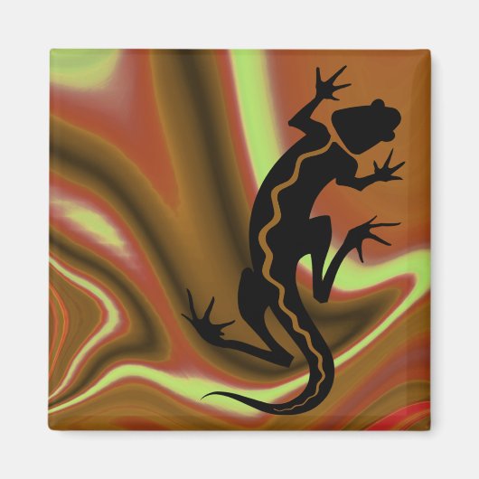 "Malibu Salamander" von Cheryl Daniels Magnet (Vorne)