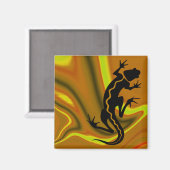 "Malibu Salamander" von Cheryl Daniels Magnet (Vorderseite/Rückseite)