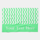 Malibu Seafoam Wave Zickzack anpassbar Geschirrtuch (Horizontal)