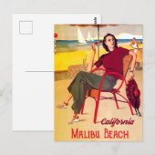 Malibu-Strand Postkarte (Vorne/Hinten)