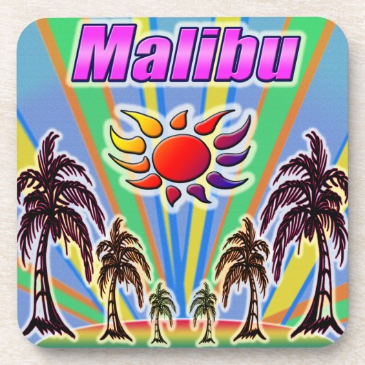Malibu Summer Liebe Untersetzer (Vorderseite)