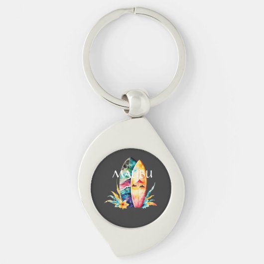 Malibu Surf Boards Schlüsselanhänger (Vorderseite)