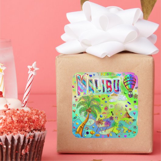 Malibu Timeless Melody Aufkleber (Party)