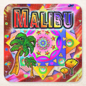Malibu Tropical Friends Untersetzer (Vorderseite)